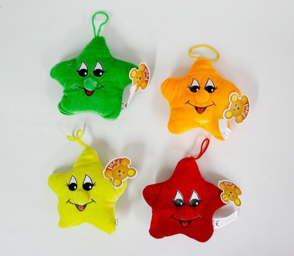 Gwiazdka Pluszowa 4 kolory - 12cm