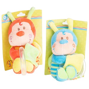Pszczółka Baby z kółkiem 2 kolory - 15cm Pszczółka Baby z kółkiem 2 kolory - 15cm