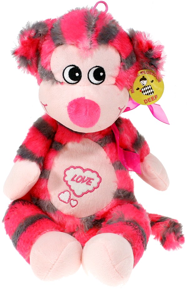 Małpka Love różowa - 45/32cm