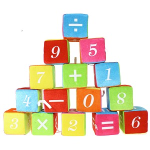 Kostka edukacyjna zestaw 15 sztuk - 10cm Kostka edukacyjna zestaw 15 sztuk - 10cm