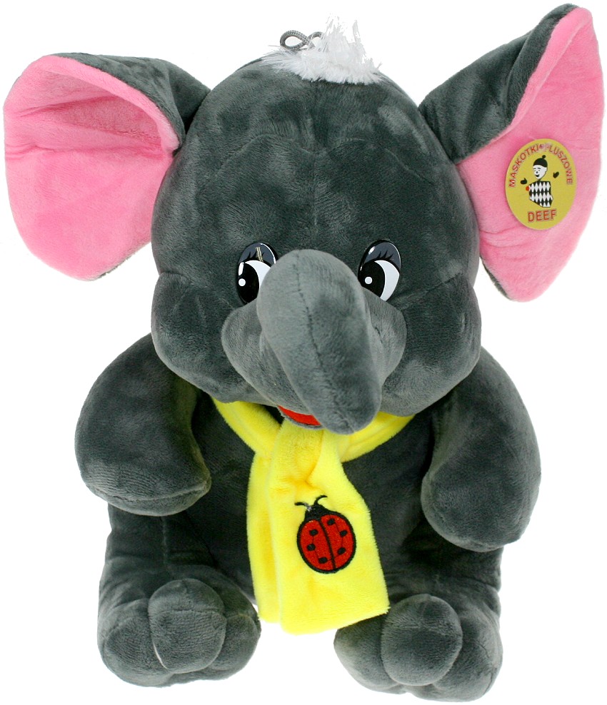 Słoń w szaliku słonik - 34cm