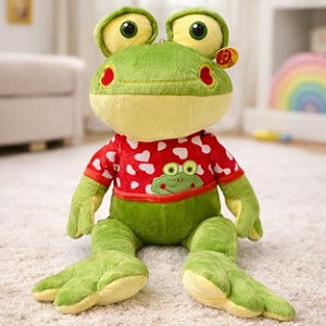 Żaba Duża Żabka w czerwonej bluzce - 45/30cm