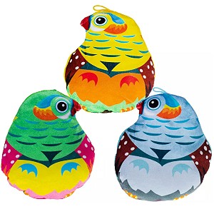Ptak poduszka ptaszek 3 kolory - 15cm Ptak poduszka ptaszek 3 kolory - 15cm
