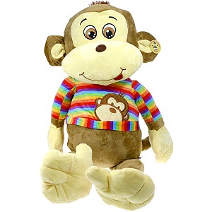 Małpka w tęczowej koszulce - 85/55cm
