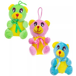 Miś 3 kolory - 11cm Miś 3 kolory - 11cm
