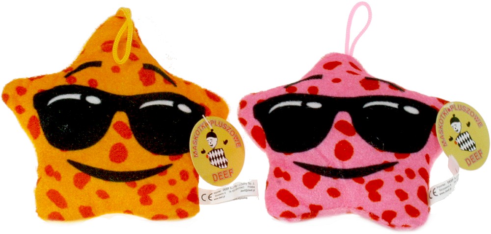 Gwiazdka w okularach 2 kolory - 12cm