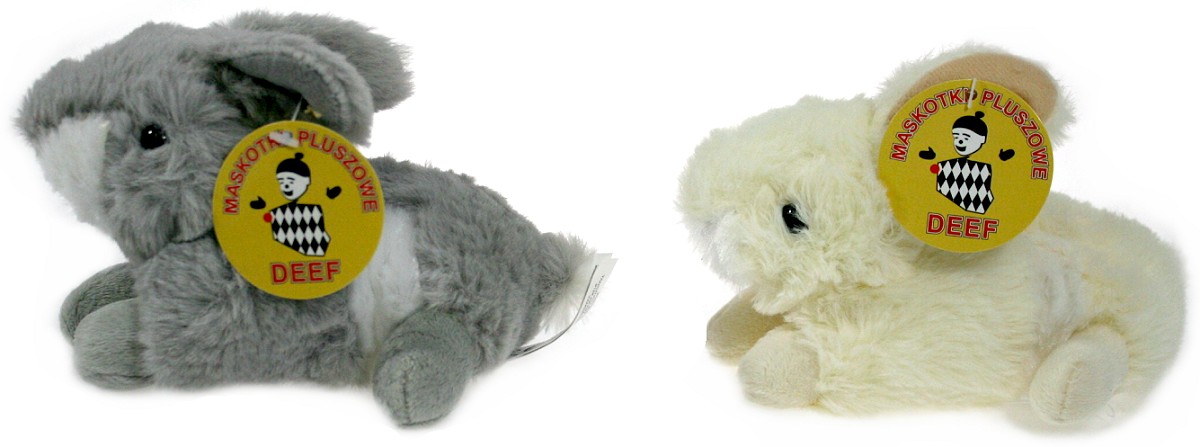 Królik zajączek 2 kolory - 14cm