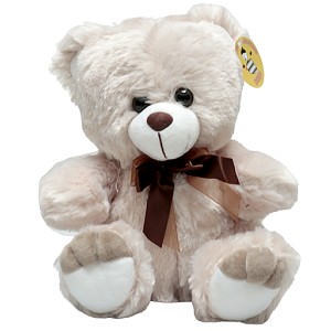 Miś beżowy z kokardą - 42cm Miś beżowy z kokardą - 42cm