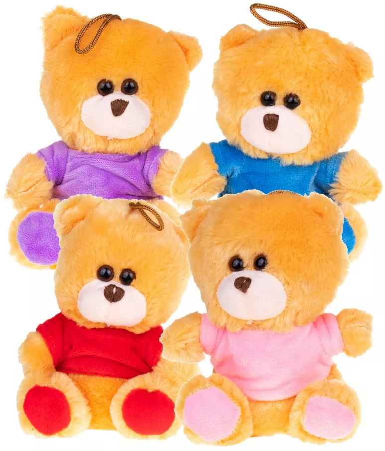 Miś w koszulce 4 kolory - 14cm