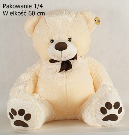 Aksamitek Miś kremowy - 60cm