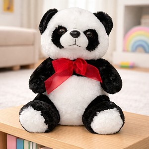 Miś Panda z kokardą - 20cm