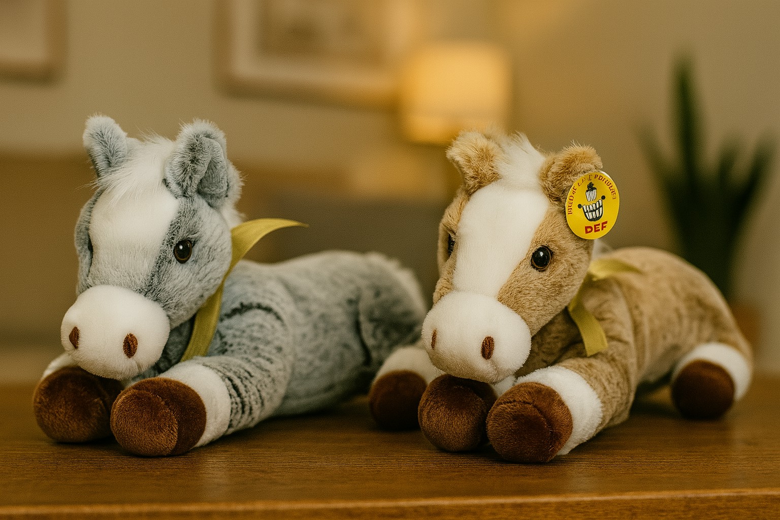 Konik 2 kolory koń leżący - 30cm