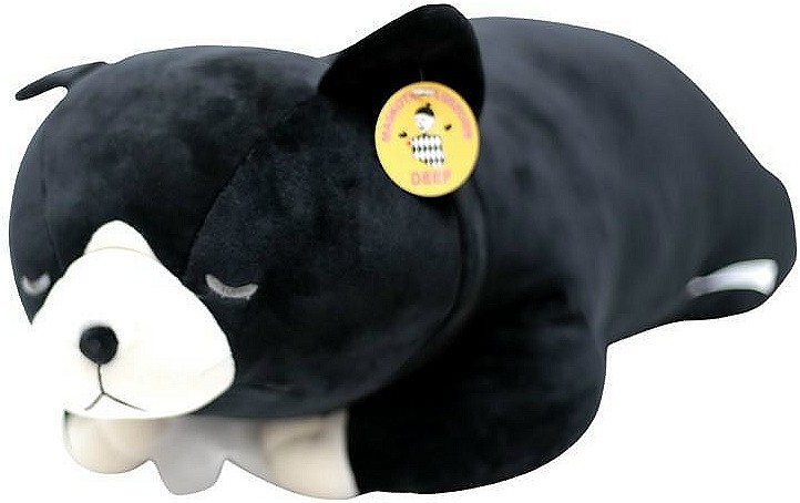 Poduszka Toczek Kotek Czarny Wałek - 55cm