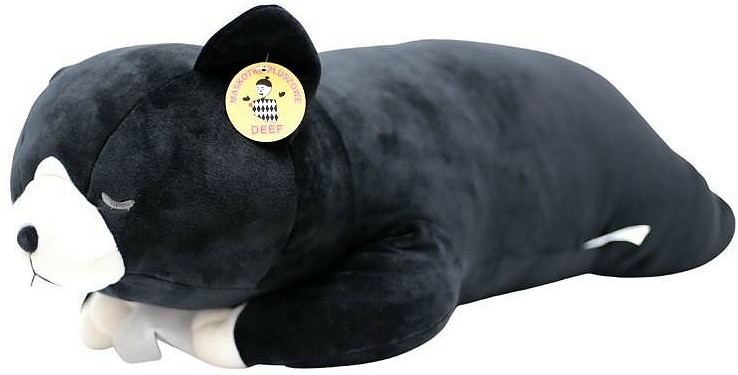 Poduszka Toczek Kotek Czarny Wałek - 70cm