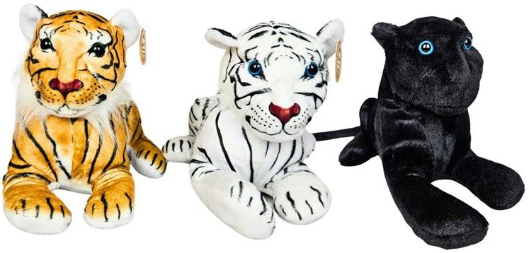 Biały Brązowy Tygrys Czarna Pantera - 36cm