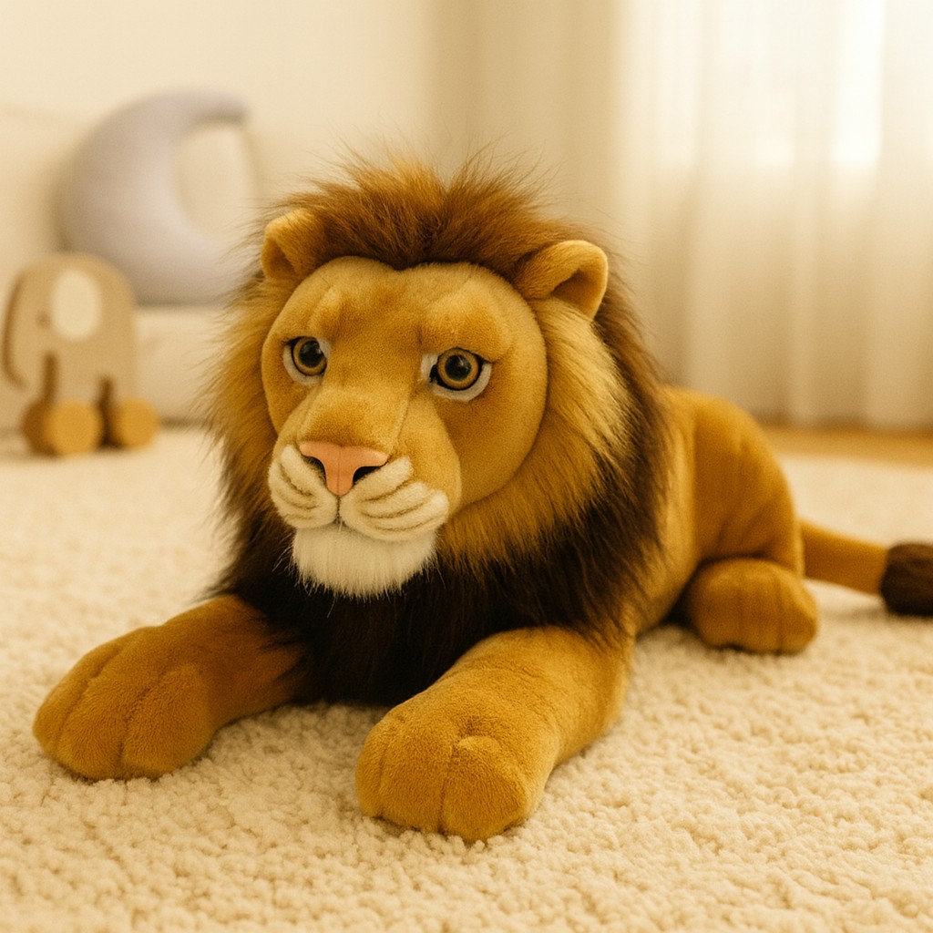 Lew Leżący Realistyczny DUBI - 71cm