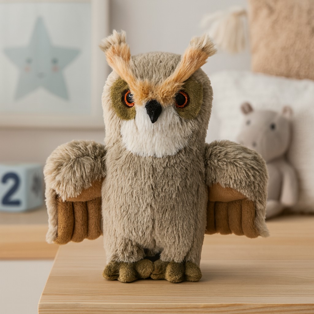 Sowa Szara Leśna Realistyczna DUBI - 25cm