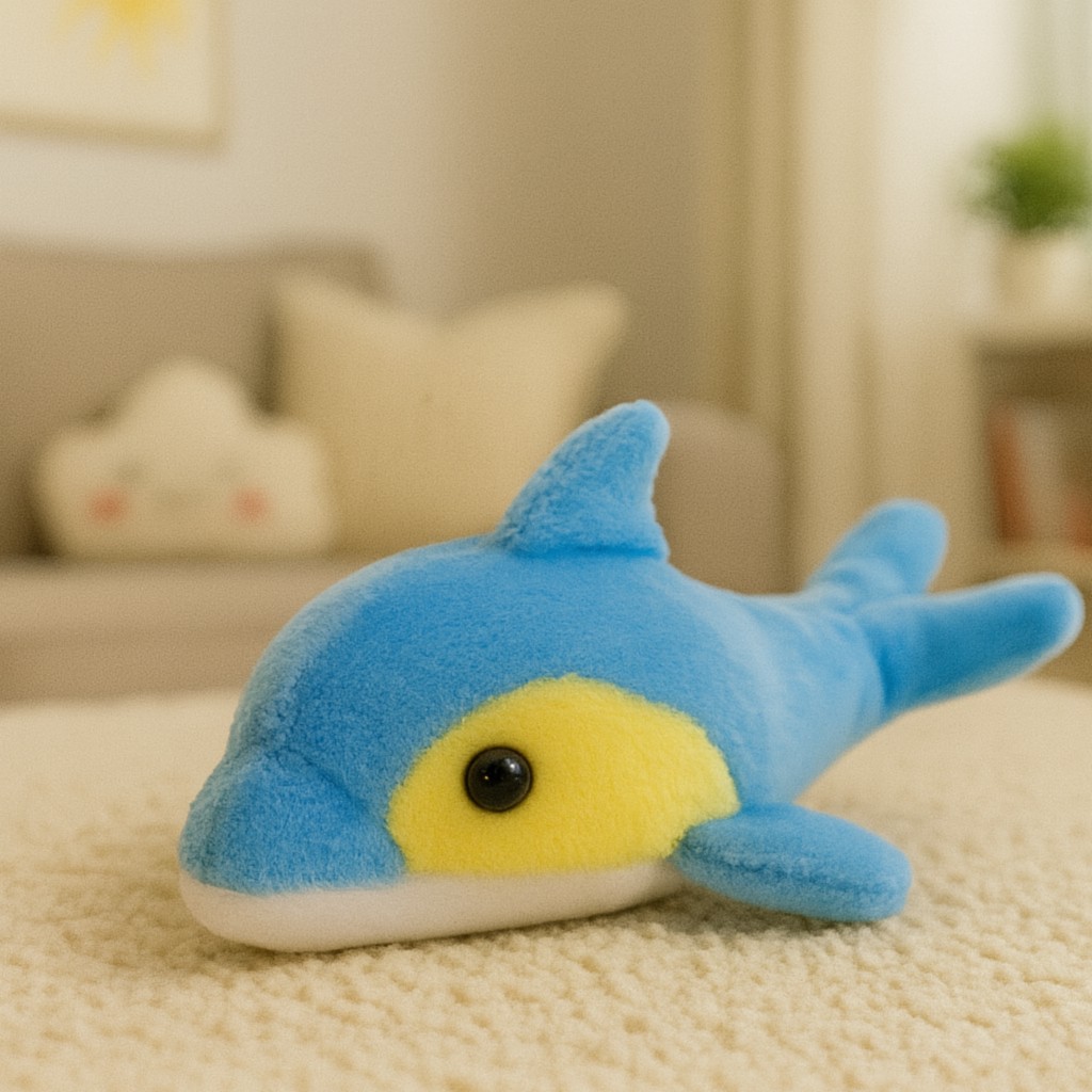 Delfin Niebieski Rybka Mini Ziki DUBI - 14cm