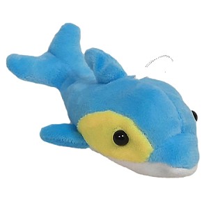 Delfin Niebieski Rybka Mini Ziki DUBI - 14cm