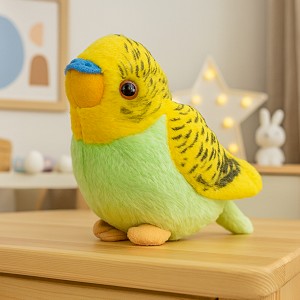 Papużka Falista Zielona Papuga Mini Ziki DUBI - 14cm