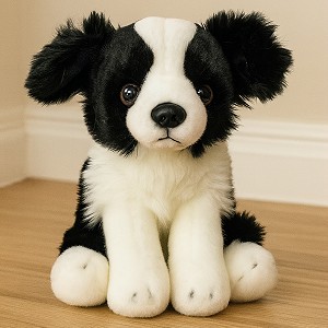 Piesek Border Collie Siedzący Realistyczny DUBI - 30cm