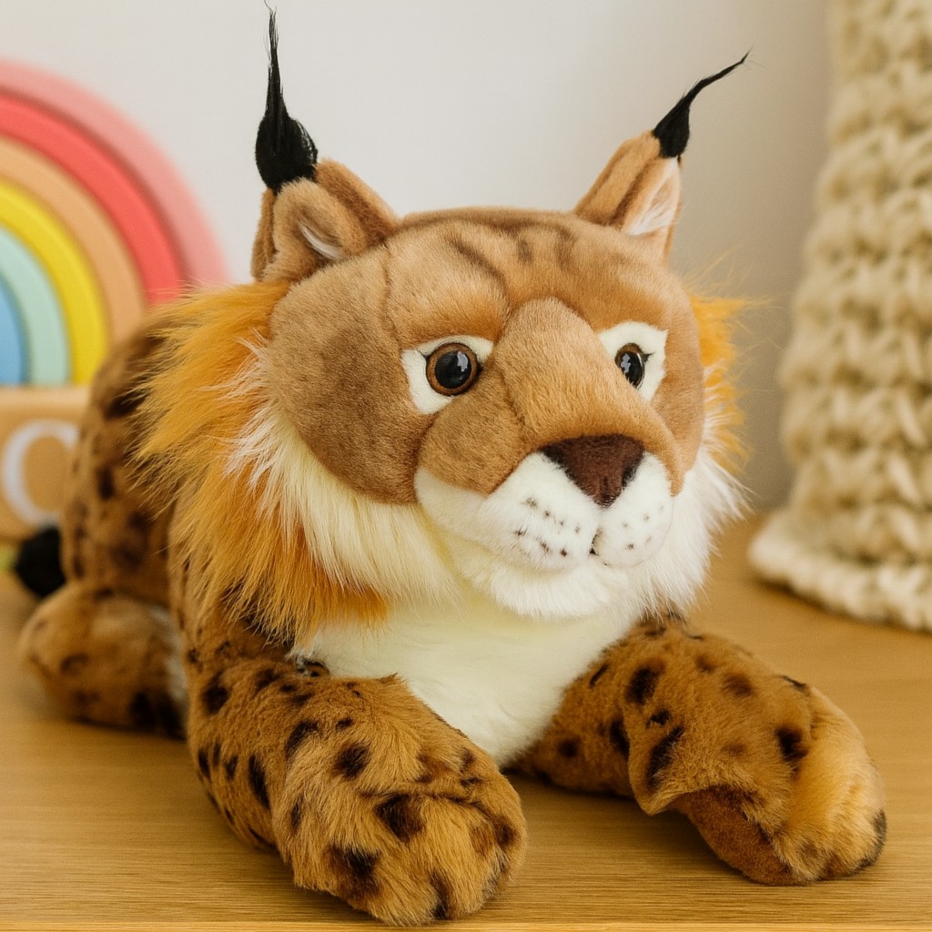 Ryś Leżący Realistyczny DUBI - 50cm