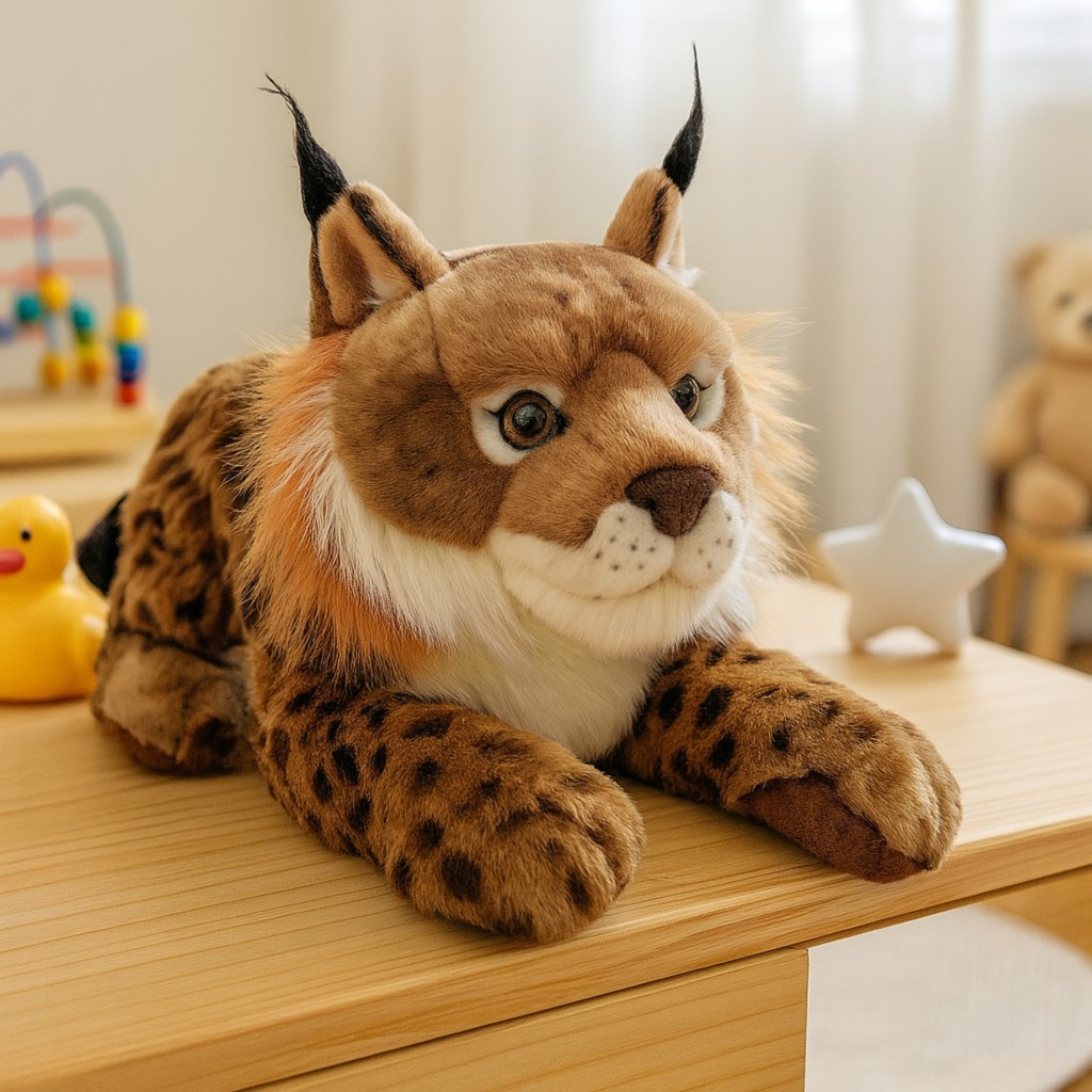 Ryś Leżący Realistyczny DUBI - 50cm