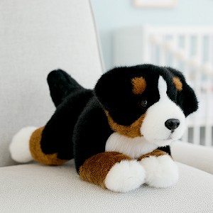 Piesek Berneński Czarny Bernardyn Leżący - 27cm