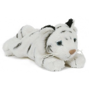 Biały Tygrys Leżący Petties Baby - 14cm