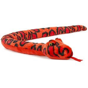 Wąż czerwony z grzechotką - 100cm