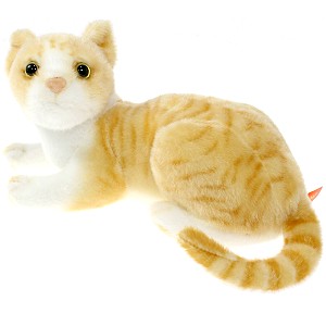 Kot leżący brązowy - 30cm Kot leżący brązowy - 30cm