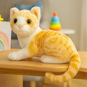 Kotek Leżący Brązowy DUBI - 30cm