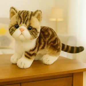 Kotek Exotic Szaro-Biały Pręgowany DUBI - 26cm