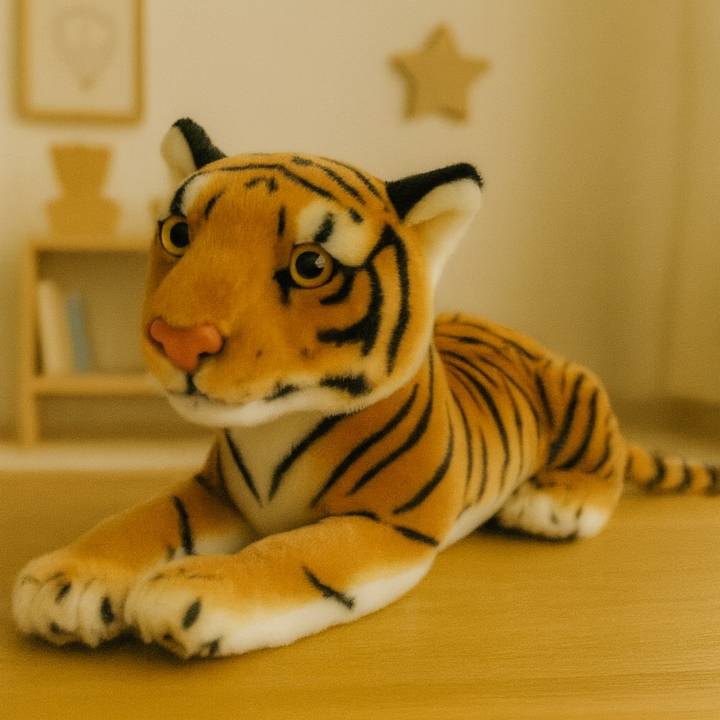 Tygrys Brązowy Leżący DUBI - 32cm