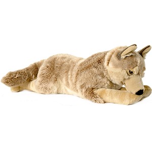 Wilk Leśny Leżący Realistyczny - 85/71cm