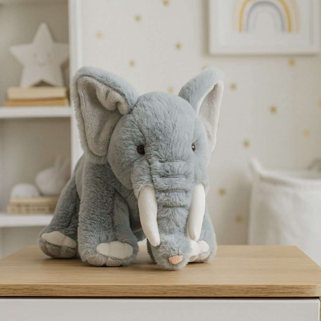 Słoń Słonik Stojący Realistyczny - 30cm