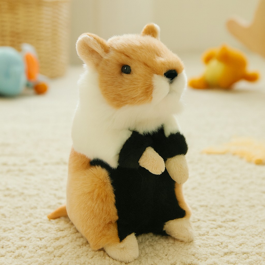 Chomik trzykolorowy stojący DUBI - 20cm