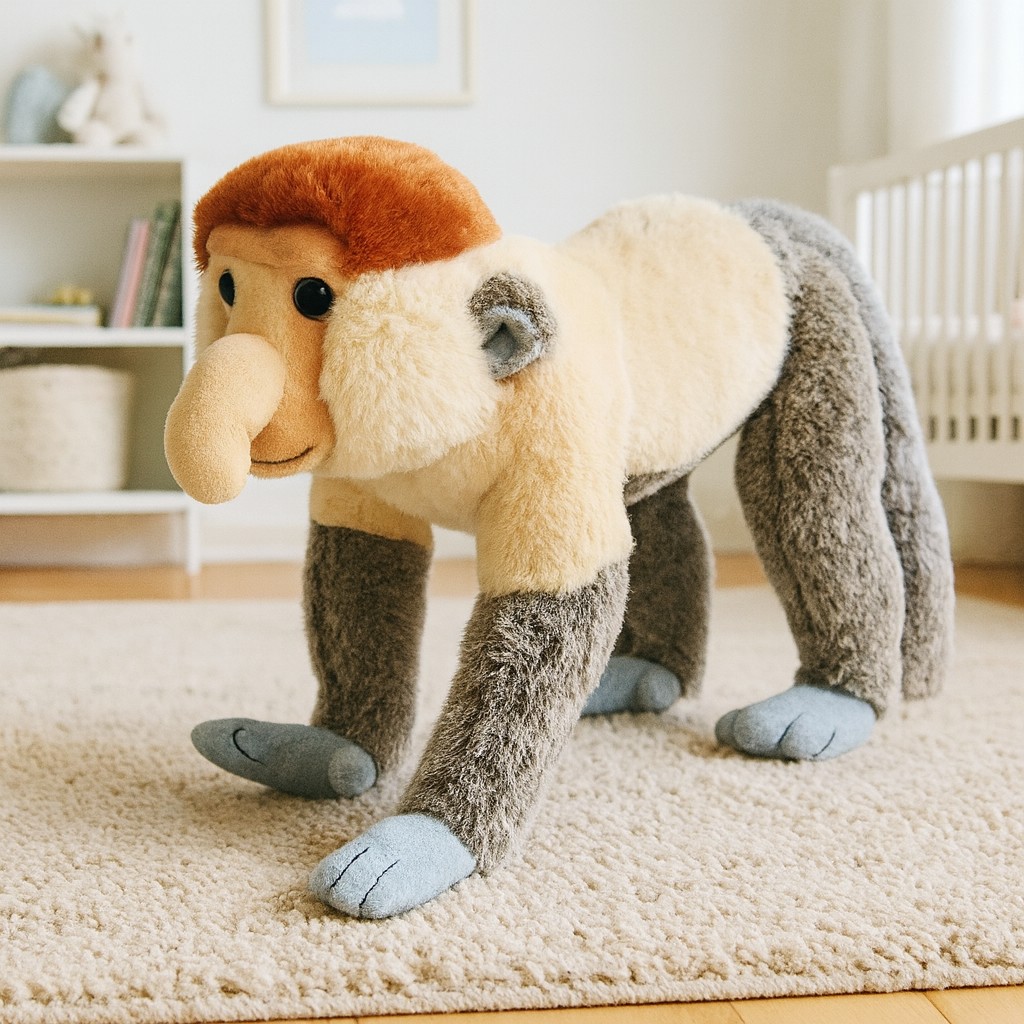 Małpka Nosacz Stojący Realistyczny DUBI - 30cm