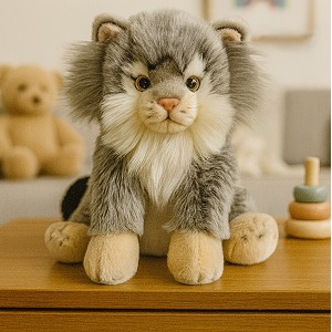 Kotek Manul Szary Realistyczny DUBI - 28cm