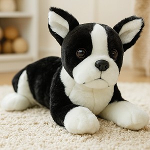 Piesek Boston Terrier Buldog Francuski Leżący DUBI - 28cm