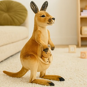 Kangurzyca z maleństwem DUBI - 46cm