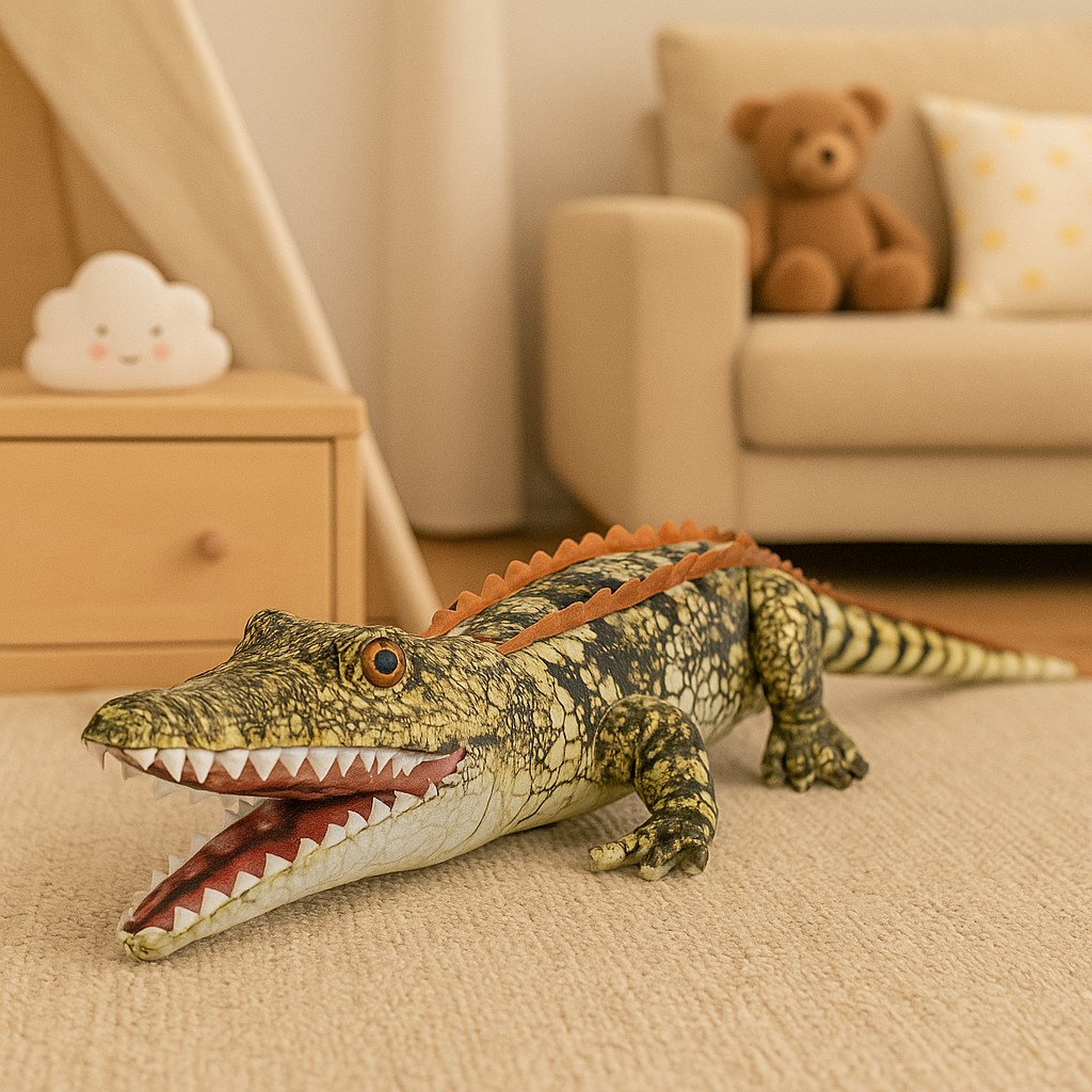 Krokodyl Szary DUBI - 90cm