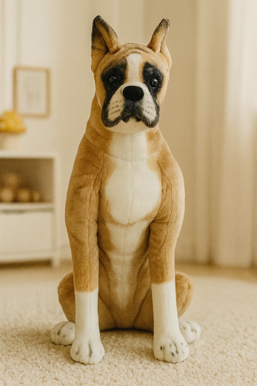 Piesek Boxer Siedzący Bokser DUBI - 66cm