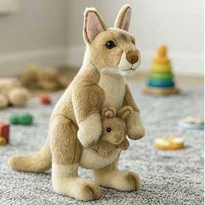 Kangurzyca z maleństwem DUBI - 30cm