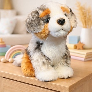 Piesek Australijski Siedzący Realistyczny DUBI - 19cm