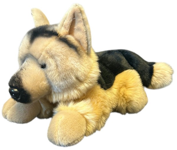 Piesek Owczarek Niemiecki Leżący Realistyczny DUBI - 30cm