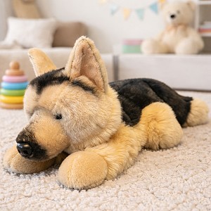 Piesek Owczarek Niemiecki Leżący Realistyczny DUBI - 30cm