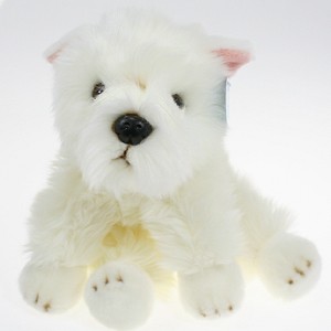 Pies terrier biały DUBI - 30cm