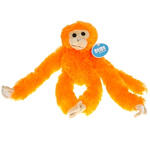 Małpka z rzepami pomarańczowa - 28cm