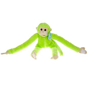 Małpka z rzepami zielona - 28cm